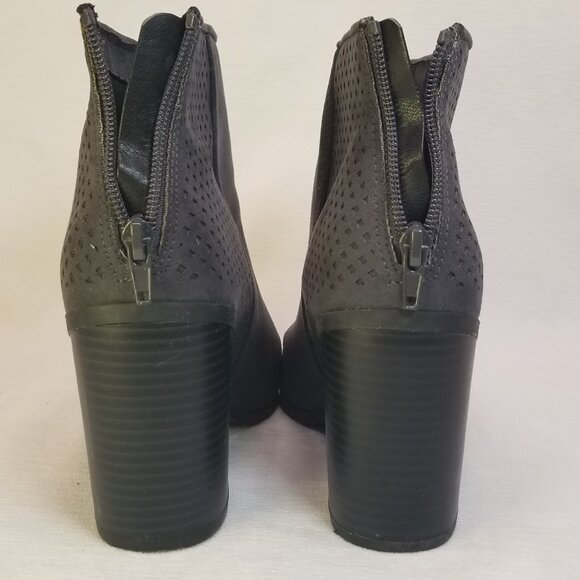 American Eagle Gray Womens 8 Block 3" Heel Ankle Boots - Picture 4 of 12